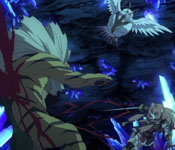 party fighting monsters